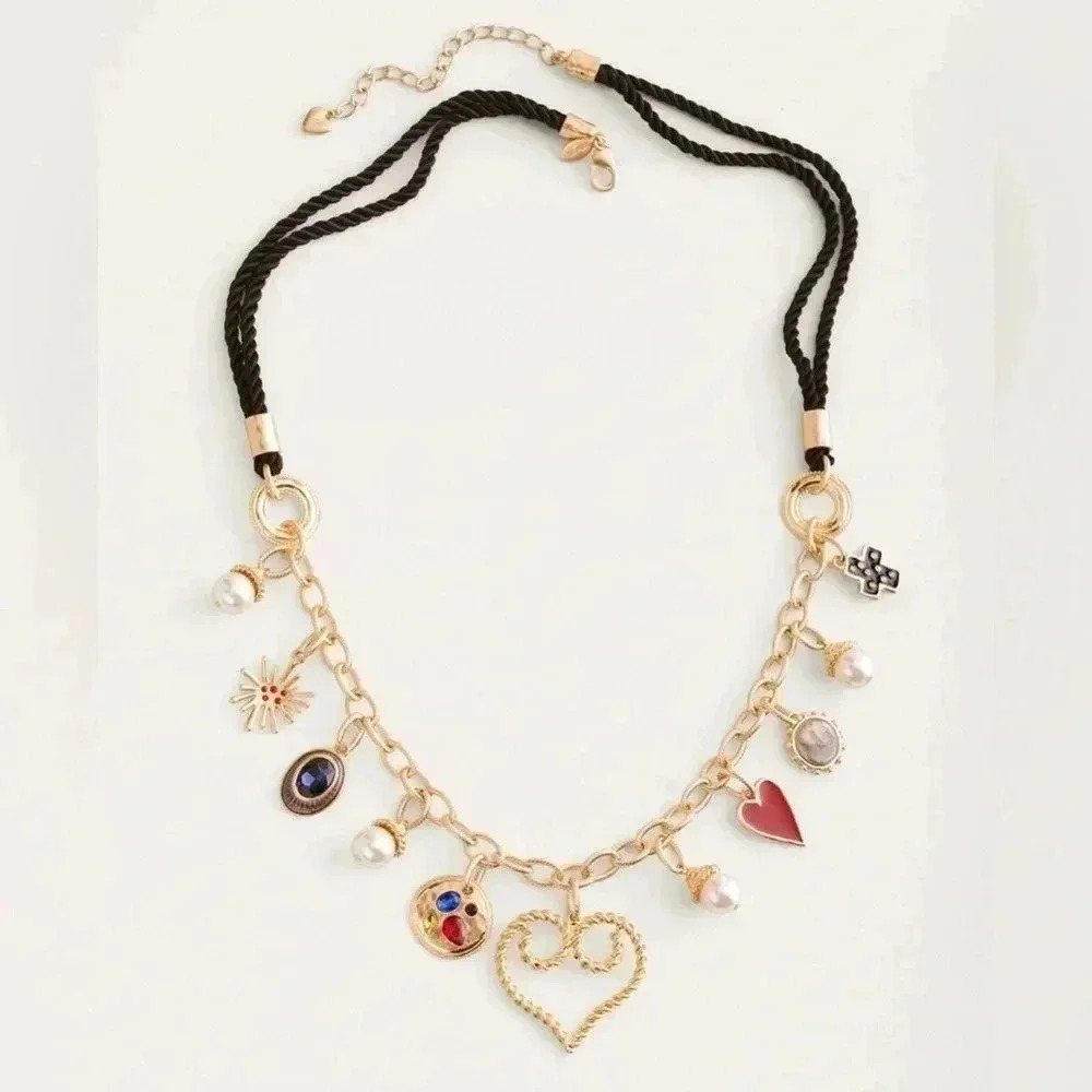 Chico's Heart Charm Necklace